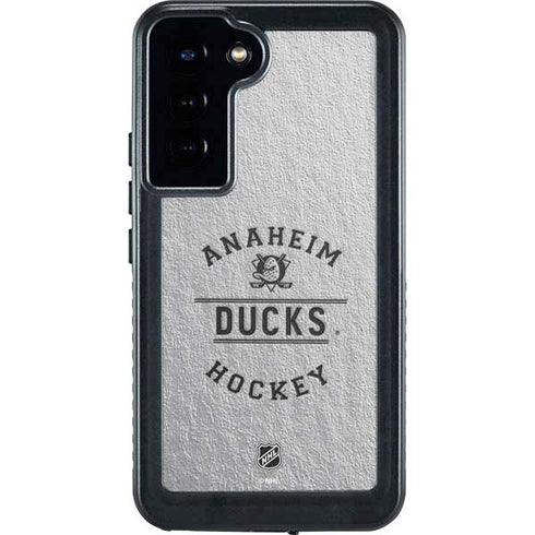 NHL Anaheim Ducks Black Text Galaxy S24 Plus Waterproof Case